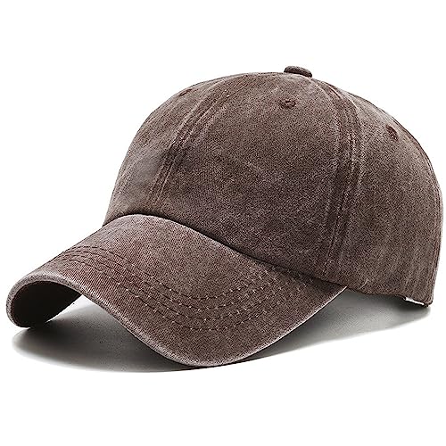 Dawniee Baseball Cap für Herren und Damen, Unisex Sports Outdoor Freizeit Denim Baseballmütze, verstellbare Cowboyhut in gewaschener Baumwolle Trucker Cap 100% Basecap Sonnenhut von Dawnieee