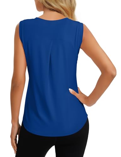 Dawnrole Damen Sport Top Ärmelloses Tennis Fitness Shirt Damen Leichte Yoga Sport Oberteile Dawnrole Damen Sport Top Ärmelloses Tennis Fitness Shirt Damen Leichte Yoga Sport Oberteile von Dawnrole