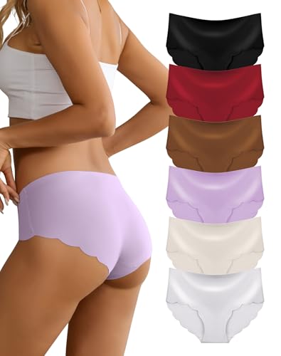 Dawnrole Unterhosen Damen Seamless Slips Nahtlo Hipster Unsichtbare Atmungsaktiv Bequeme Schlüpfer Unterwäsche Frauen von Dawnrole