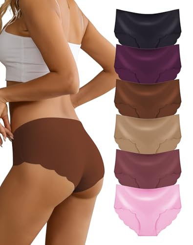 Dawnrole Unterhosen Damen Seamless Slips Nahtlo Hipster Unsichtbare Atmungsaktiv Bequeme Schlüpfer Unterwäsche Frauen von Dawnrole
