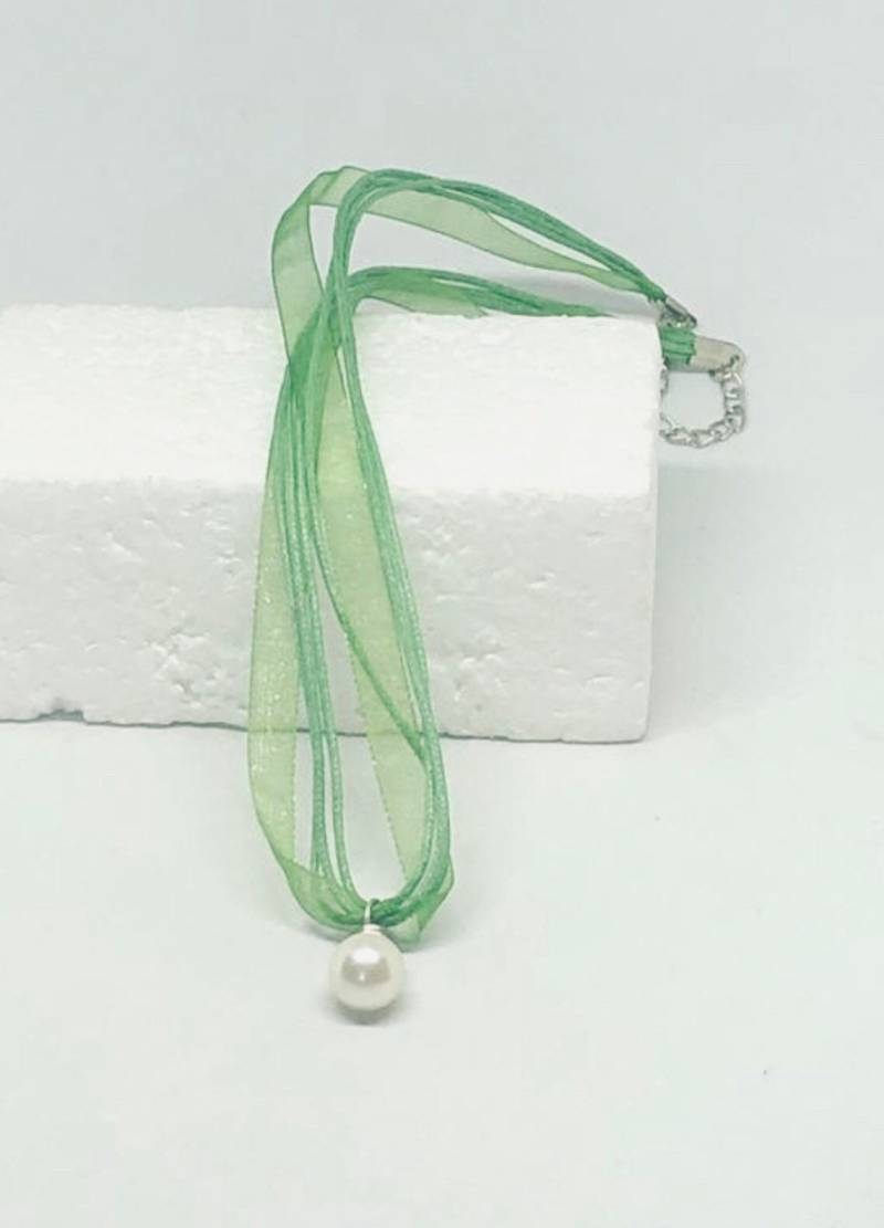 Weiße Perle Charme Verstellbare Band Und Hanf Perlen Halskette von DawnsBeadsDesigns