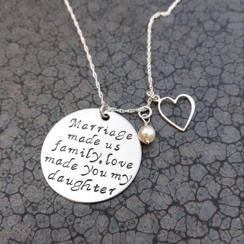 Schwiegertochter Hochzeitsgeschenk Halskette Für von DawnsMetalDesigns