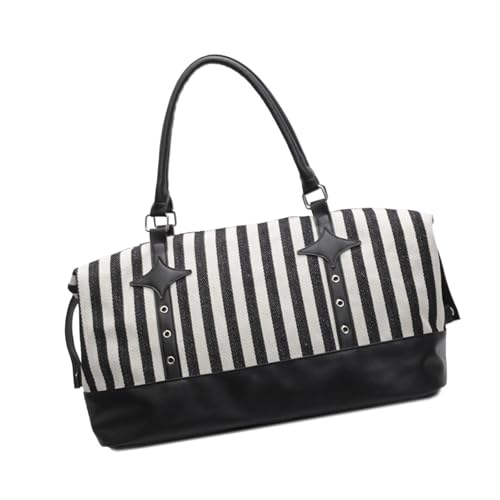 Auffällige übergroße Fitness-Tasche für Workouts Errands Wochenenden verstärkte Griffe atmungsaktive Schultertaschen Turnbeutel Mehrzweck-Turnbeutel aus Segeltuch mit bequemem Schultergurt, Schwarz Auffällige übergroße Fitness-Tasche für Workouts Errands Wochenenden verstärkte Griffe atmungsaktive Schultertaschen Turnbeutel Mehrzweck-Turnbeutel aus Segeltuch mit bequemem Schultergurt, Schwarz von Dawutocap