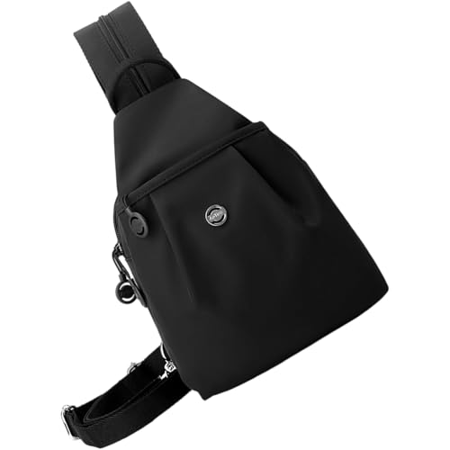 Dawutocap Crossbody Slings Bag Für Männer Frauen Kleine Rucksack Schulter Handtasche Trendy Brust Daypack Mit Reißverschlussgurt Für Frauen Männer von Dawutocap