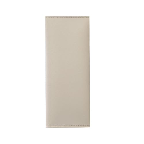 Dawutocap Doppelschichtiges Stifteetui, große Kapazität, Federmäppchen, Leder, Stiftebox, Schule, Bürobedarf, doppellagige Tasche, Lederstifte, Schulbedarf, beige von Dawutocap