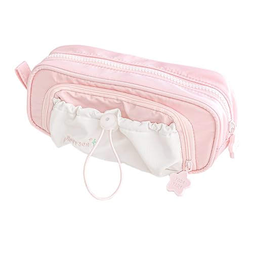 Dawutocap Federmäppchen mit Reißverschluss, hohe Kapazität, Stifthalter, Tasche, mehrere Fächer, tragbarer Stift-Organizer, Reise-Kosmetiktasche, Studenten, Bürobedarf Dawutocap Federmäppchen mit Reißverschluss, hohe Kapazität, Stifthalter, Tasche, mehrere Fächer, tragbarer Stift-Organizer, Reise-Kosmetiktasche, Studenten, Bürobedarf von Dawutocap