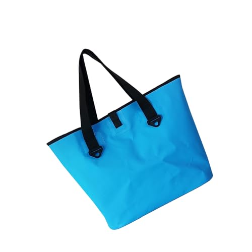 Dawutocap Praktische Umhängetasche, reißfest, PVC-Griff oben mit geräumigem Innenraum, für Camping, Sport, Fitnessstudio, unverzichtbarer Schultergurt, Strand, Schwimmen, blau, One Size Dawutocap Praktische Umhängetasche, reißfest, PVC-Griff oben mit geräumigem Innenraum, für Camping, Sport, Fitnessstudio, unverzichtbarer Schultergurt, Strand, Schwimmen, blau, One Size von Dawutocap