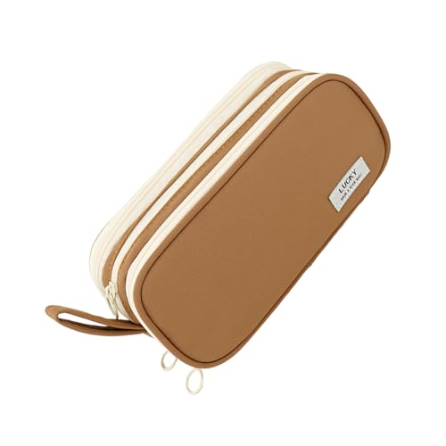 Dawutocap Praktisches Federmäppchen, einfaches Etui, großes Fassungsvermögen, ästhetisch, Schule, Bürobedarf, große Kapazität, einfache Tasche, ästhetisches Geschenk, a von Dawutocap