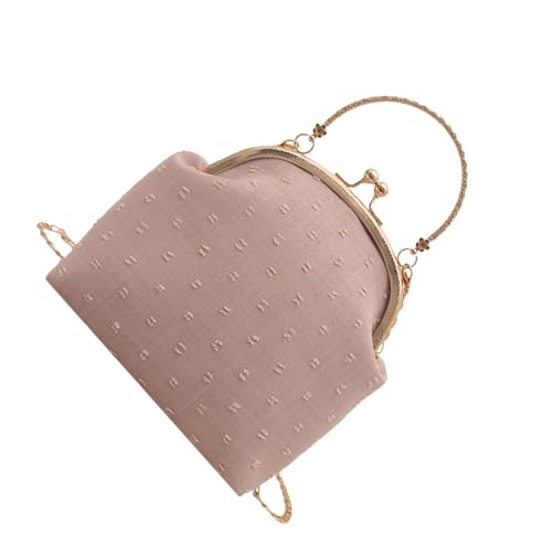 Dawutocap Stilvolle Abendtasche mit metallischem Kette, Schultergurt, Crossbody-Tasche für Hochzeiten, Bankette, Cocktailpartys, luxuriöse Abschlussballtasche, B, One Size Dawutocap Stilvolle Abendtasche mit metallischem Kette, Schultergurt, Crossbody-Tasche für Hochzeiten, Bankette, Cocktailpartys, luxuriöse Abschlussballtasche, B, One Size von Dawutocap