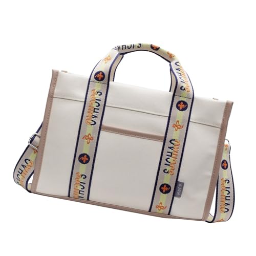 Dawutocap Stilvolle Leinwandtasche Für Mit Geräumigem Fach Und Bequemer Schultergurt Crossbody Taschen Leichte Pendelumbeltasche von Dawutocap