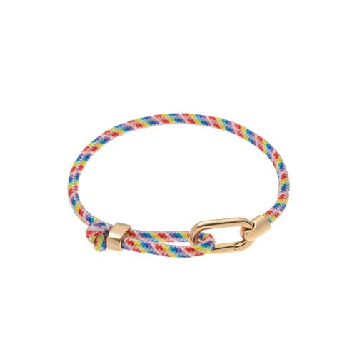 Dawutocap Verstellbares Paar Armband Buntes Seil Moderner Design Komfort Fit Leichtes Schmuck Geschenk Für Ihn Ihr Trendy Minimalistisches Paar Accessoire von Dawutocap