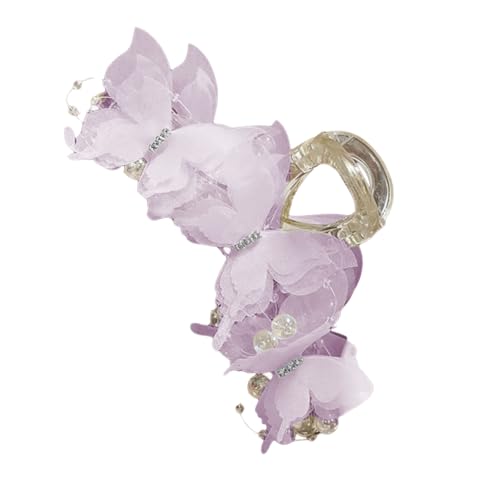 Elegante Schmetterlings-Haarspange aus Acryl, einzigartiges Damen-Haar-Accessoire für tägliche Ausflüge und lässige Zusammenkünfte von Dawutocap