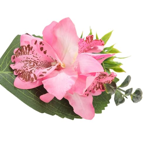 Mädchen Haarclip Cymbidium Frauen Kid Haargrips Künstlicher Kopfschmuck Barrettes Form Süße 2000er Mädchen Haarnadeln von Dawutocap