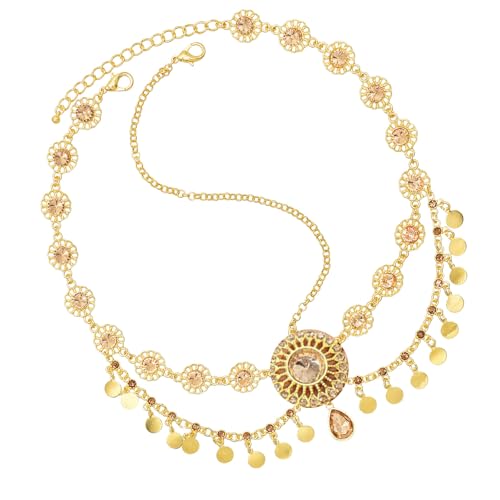 Modische Pailletten Quasten Stirnbänder Stilvolle Kopfbedeckung Kreative Kopfkette für verschiedene Haartypen von Dawutocap