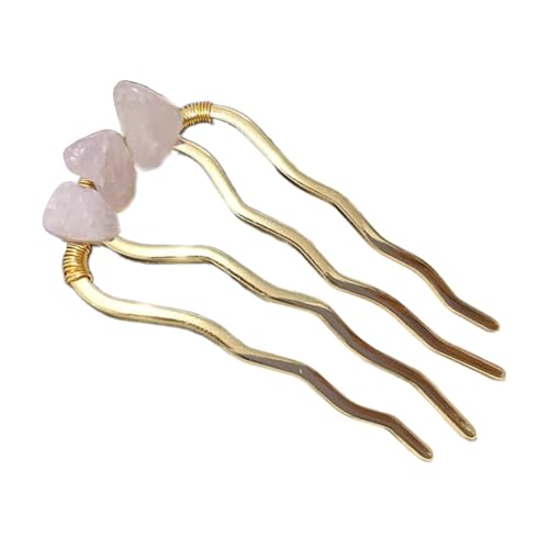 Natural Crystal Stone Hair Pin Elegantes Haargabel Für Braut Und Stilvolle Frauen Hochzeitszeremonie Kopfbedeckung Auffällige Fangen von Dawutocap