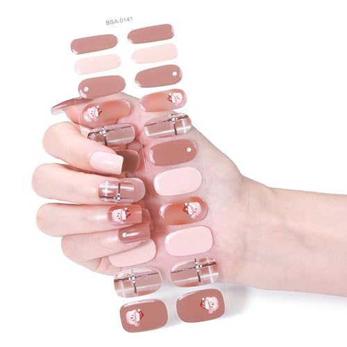 Plaids Nails Art Sticker Schmetterling Gele Nails Strips Nagellackstreifen Gele Nails Wraps Nails Art Dekoration von Dawutocap