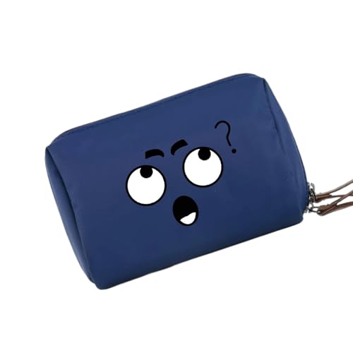 Praktische Make-up-Tasche, Unisex, Nylon, Handtrage, Kosmetiktasche, organisierte Aufbewahrungstasche mit Reißverschluss, für Arbeit oder den täglichen Gebrauch, Muster, Make-up-Tasche für Damen und von Dawutocap