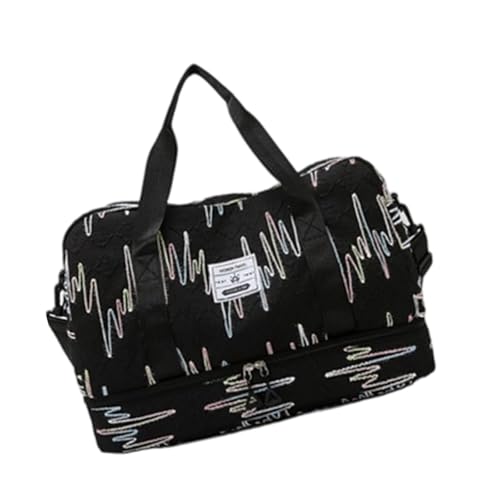 Reisetasche für Damen, Fitnesstasche, Übernachtung, Wochenende, stilvolle Schultertasche, Sport, Crossbody, Reisen, Sport, Fitnessstudio, stilvolle Schultertasche, Crossbody, Trip, Fitness, Schwarz Reisetasche für Damen, Fitnesstasche, Übernachtung, Wochenende, stilvolle Schultertasche, Sport, Crossbody, Reisen, Sport, Fitnessstudio, stilvolle Schultertasche, Crossbody, Trip, Fitness, Schwarz von Dawutocap