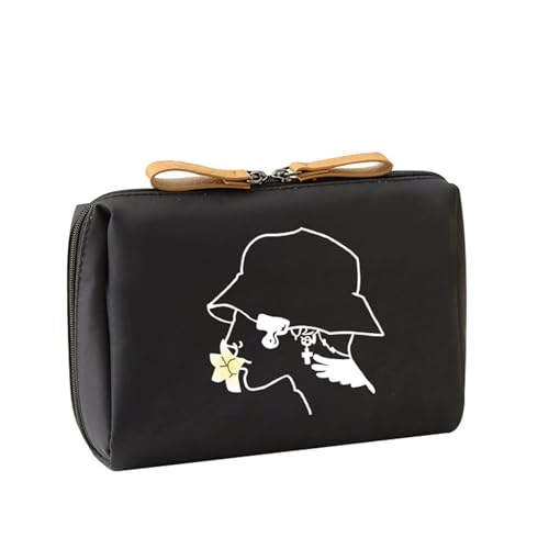 Schöne Kosmetiktasche, bedruckt, Kulturbeutel, tragbar, Make-up, ästhetischer Kosmetik-Organizer, Hautpflege-Organizer für Frauen, Kulturbeutel, bedruckt, Make-up, Waschen, ästhetische Aufbewahrung Schöne Kosmetiktasche, bedruckt, Kulturbeutel, tragbar, Make-up, ästhetischer Kosmetik-Organizer, Hautpflege-Organizer für Frauen, Kulturbeutel, bedruckt, Make-up, Waschen, ästhetische Aufbewahrung von Dawutocap