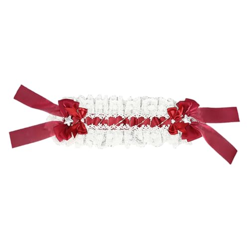 Schöne Spitzenbänder Bowknot Stirnband Süßes Anime Frisur Accessoires Haarband Für Modebegeisterte Frauen Teenager von Dawutocap
