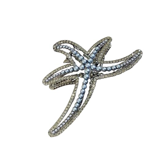 Vollständige Strasssternstern Fisch Haarclip Sichern Grip Legierte Pferdeschwanzhalter Für Weibliche Hochzeiten Und Besondere Anlässe von Dawutocap