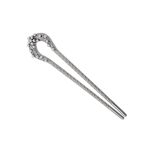 Zarter Haarstab, elegant, geschnitzt, Blatt-Haarschmuck, Perlen, traditioneller chinesischer dekorativer Haarschmuck von Dawutocap