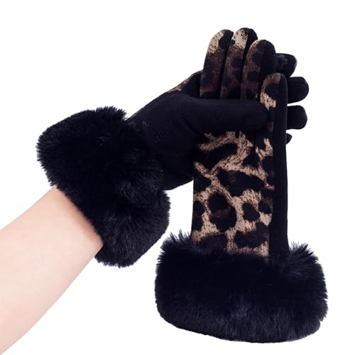 Dawwoti Frauen Wildlederhandschuhe Leopardenmuster Handschuhe Touchsbildschirm Handschuhe Elastische Dawwoti Frauen Wildlederhandschuhe Leopardenmuster Handschuhe Touchsbildschirm Handschuhe Elastische von Dawwoti