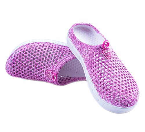 Frauen-Anti-rutsch-Slides Solid Color Sandalen Verstellbare Flach Slipper von Dawwoti