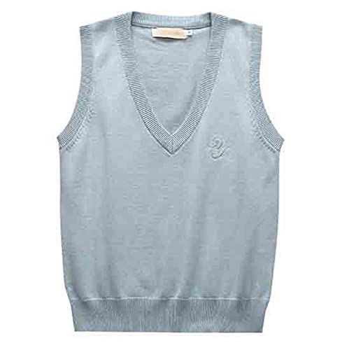 Frauen Dünne Pullover Westen Ärmellose Jumper Baumwolle Tank Top Regelmäßige Fit Strickwaren von Dawwoti