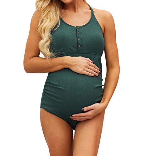 Frauen Schwangerschafts-One Piece Bademode Bademode Schwangerschaft Badeanzug von Dawwoti