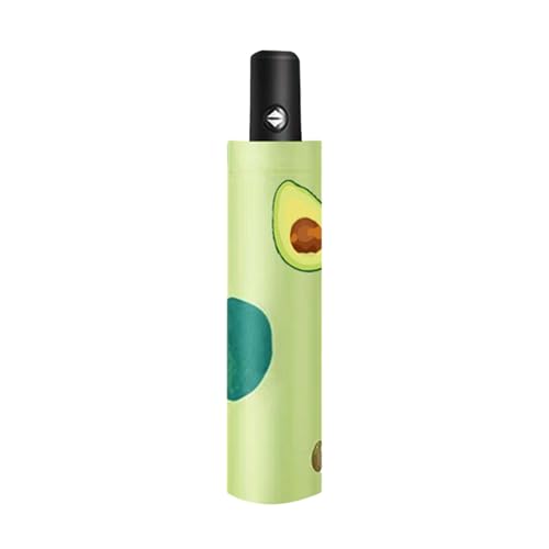 Print Regenschirm Stark Windproof Klein Umbrella Sturmfester Sonnenschutz Regenschirm Wasserproof Faltbarer Regenschirm Reise Regenschirm (Grün,M) von Dawwoti