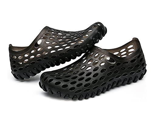 Unisex-Paar Sandalen Mesh-löcher Slide Sandalen Leichte Verschluss Ziehen Sie Auf Strandschuhe von Dawwoti