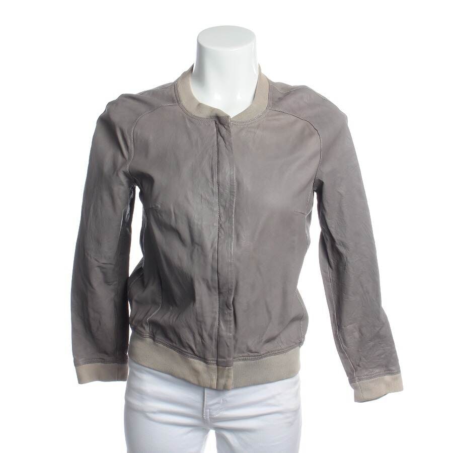 Day Birger et Mikkelsen Lederjacke S Grau von Day Birger et Mikkelsen