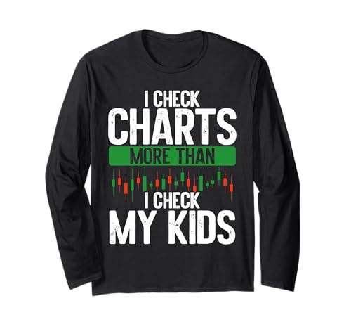 Ich schaue mir die Charts mehr an als den Aktienhandel meiner Kinder Langarmshirt Ich schaue mir die Charts mehr an als den Aktienhandel meiner Kinder Langarmshirt von Day Trader Stock Exchange Market Trading Trader