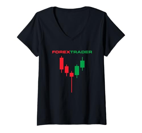 Damen Forex Trader und Day Trader Trading Chart T-Shirt mit V-Ausschnitt Damen Forex Trader und Day Trader Trading Chart T-Shirt mit V-Ausschnitt von Day Trading Currency Forex Financial Investor