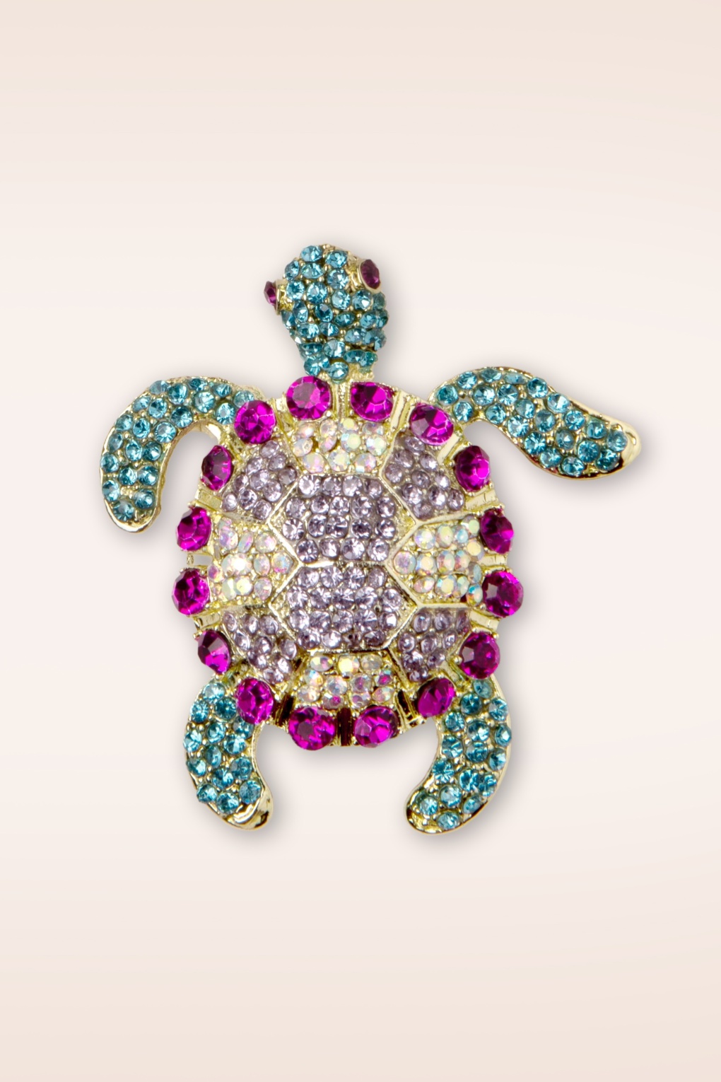 Sparkly Turtle Brosche in Multi Sparkly Turtle Brosche in Multi von Day&Eve by Go Dutch Label