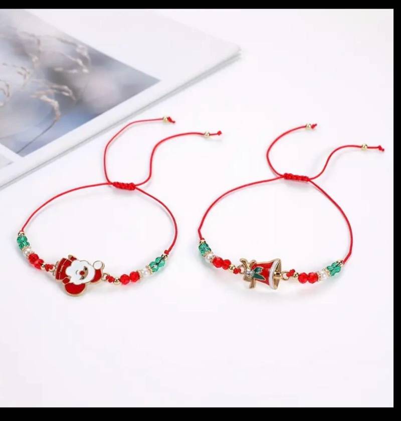 Christmas Gift Bracelet | Beaded Holiday Jewelry Personalized Word Funny Xmas Santa Jolly Af Christmas Gift Bracelet | Beaded Holiday Jewelry Personalized Word Funny Xmas Santa Jolly Af von DayPlanerAT