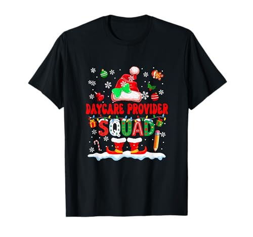 Daycare Provider Squad Women Job Christmas Santa Fliege T-Shirt Daycare Provider Squad Women Job Christmas Santa Fliege T-Shirt von Daycare Provider Christmas Costume
