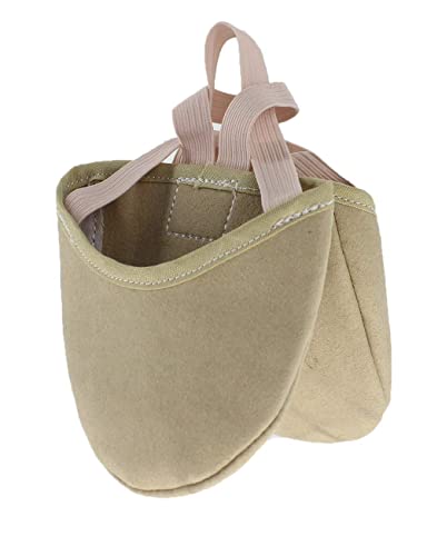 Daydance Rhythmische Gymnastikschuhe für Damen und Mädchen, Mikrofaser, lyrische Halbzehenschuhe, Hellbraun, 10-10.5 Toddler von Daydance