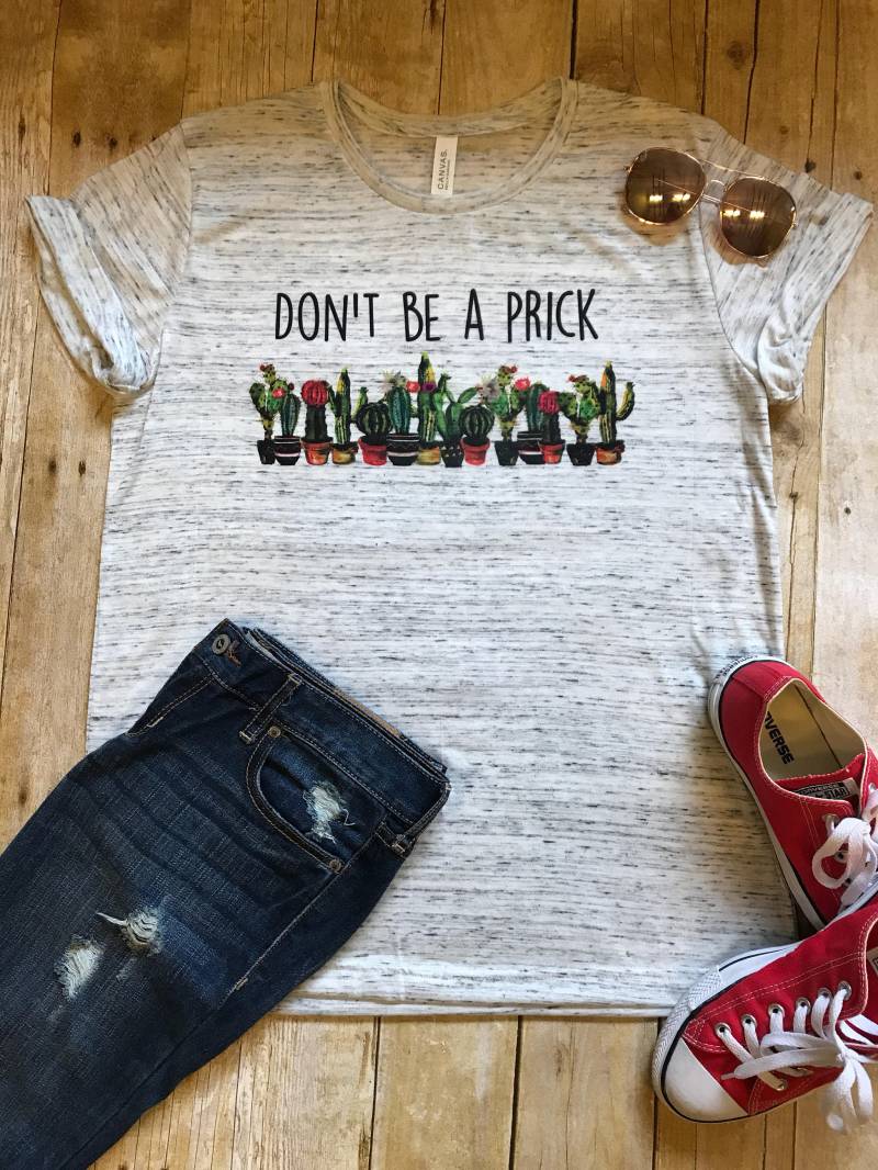 Nicht Ein Prick Shirt Kaktus Workout T-Shirt Boho Geschenk Für Ihre Mutter Mama Trendige Geburtstag Gym T von DaydreamDesignUS