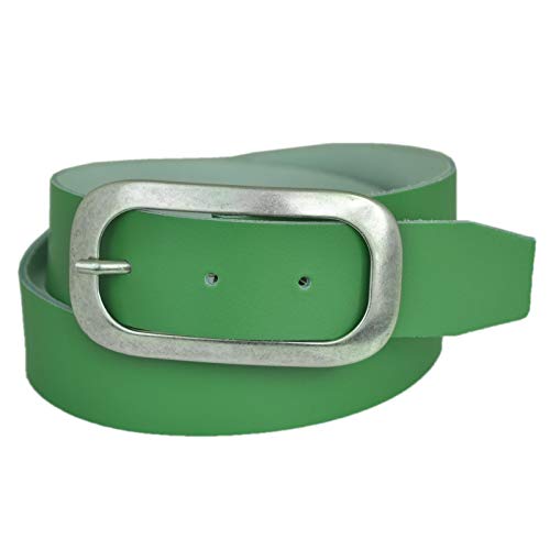 DayneQ 4cm Breit Echt Leder Guertel Altsilber Schnalle -Hell-Gruen-Bundweit 95 DayneQ 4cm Breit Echt Leder Guertel Altsilber Schnalle -Hell-Gruen-Bundweit 95 von DayneQ