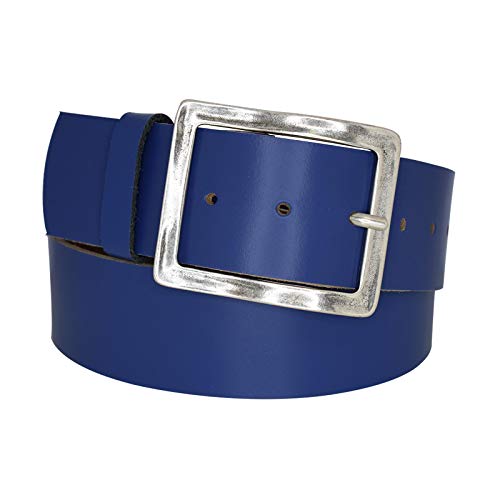 DayneQ 5cm Breit Echt Leder Guertel Altsilber Nickelfree - 22835-50-SIL - Royal-Blau Bundweite 115cm DayneQ 5cm Breit Echt Leder Guertel Altsilber Nickelfree - 22835-50-SIL - Royal-Blau Bundweite 115cm von DayneQ