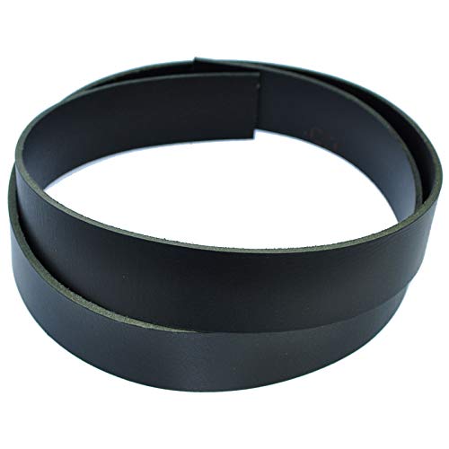DayneQ 5cm Breite Lederriemen Riemen Gürtelriemen Schwarz Länge Wählbar Echt Leder (110cm Gesamtlänge) von DayneQ