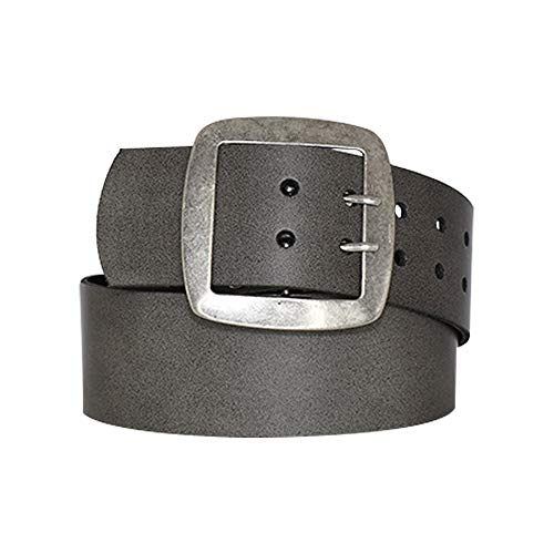 DayneQ 6cm Breit Echt Leder Guertel Altsilber Nickelfree - 1421-60-SIL - ES-Grau Bundweite 85cm DayneQ 6cm Breit Echt Leder Guertel Altsilber Nickelfree - 1421-60-SIL - ES-Grau Bundweite 85cm von DayneQ