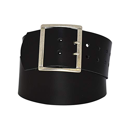DayneQ 7cm Breit Echt Leder Guertel Altsilber Nickelfrei - 1396-70-SIL - SCHWARZ Bundweite 110cm DayneQ 7cm Breit Echt Leder Guertel Altsilber Nickelfrei - 1396-70-SIL - SCHWARZ Bundweite 110cm von DayneQ