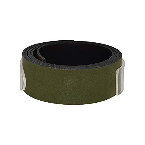 Dayneq 4cm Breit Echt Leder Guertel - - 4cm-Riemen - Khaki Gesamtlänge 120cm von Dayneq