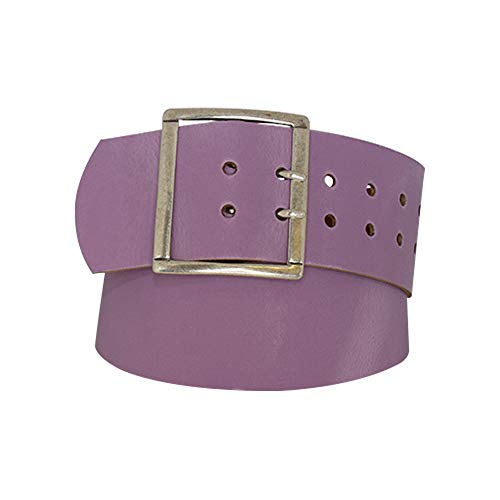 Dayneq 7cm Breit Echt Leder Guertel Altsilber Nickelfrei - 1396-70-SIL - Lavender Bundweite 90cm von Dayneq