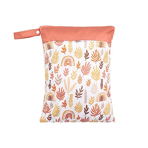 Daysskk 1 stück Windeltasche Wetbag Kindergarten Mädchen Nassbeutel Wasserdicht mit Reißverschluss Wäschebeutel für Kita Schwimmen Reisen 30 * 40 cm von Daysskk