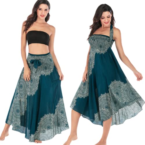 Daysskk Hippie Kleidung Damen Sommerrock Damen Lang Strandrock Damen Bohemian Wickelrock Damen Strand Maxirock Damen Boho Strandkleid Damen Kurz von Daysskk