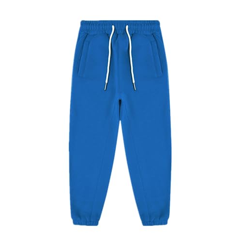Daysskk Jogginghose Jungen Navy blau Trainingshose Gefütterte Jungen mit Taschen Sporthose Freizeithose Kinder Jungen Winterhose Jungen 120 von Daysskk